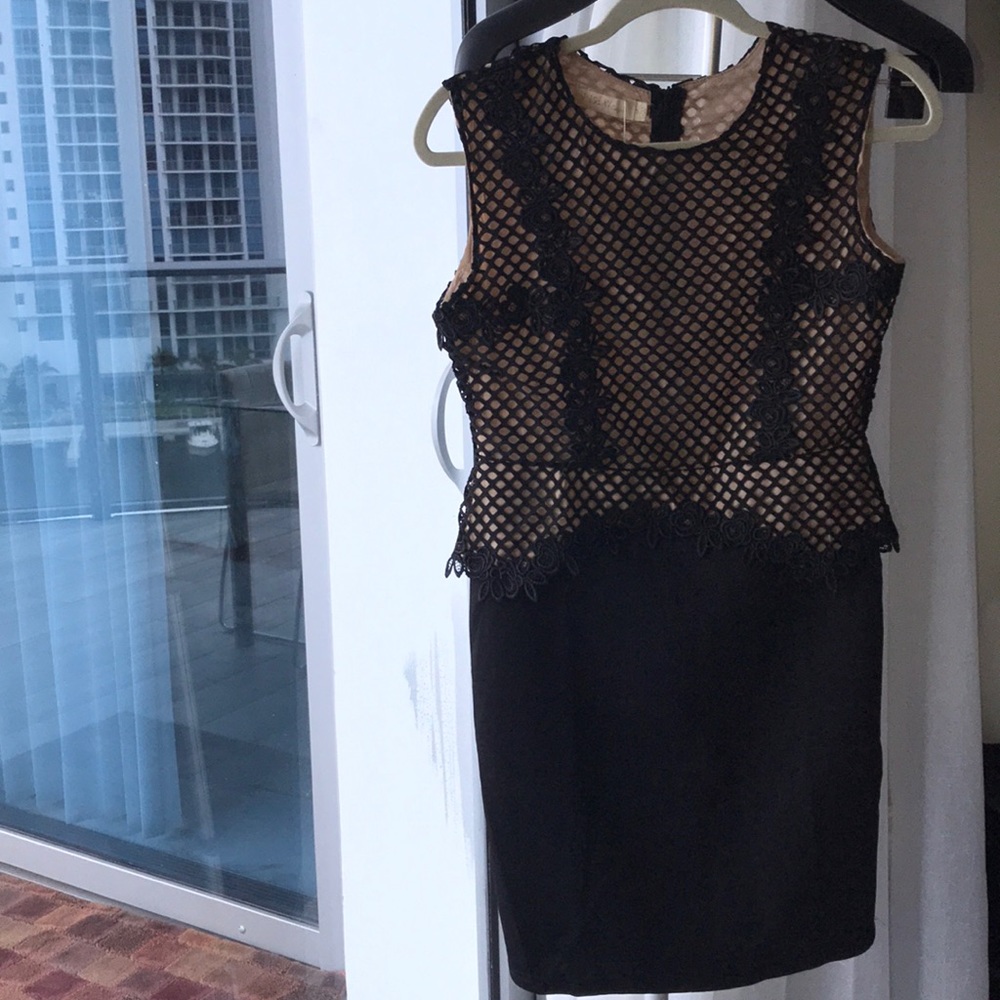 Black lace dress
